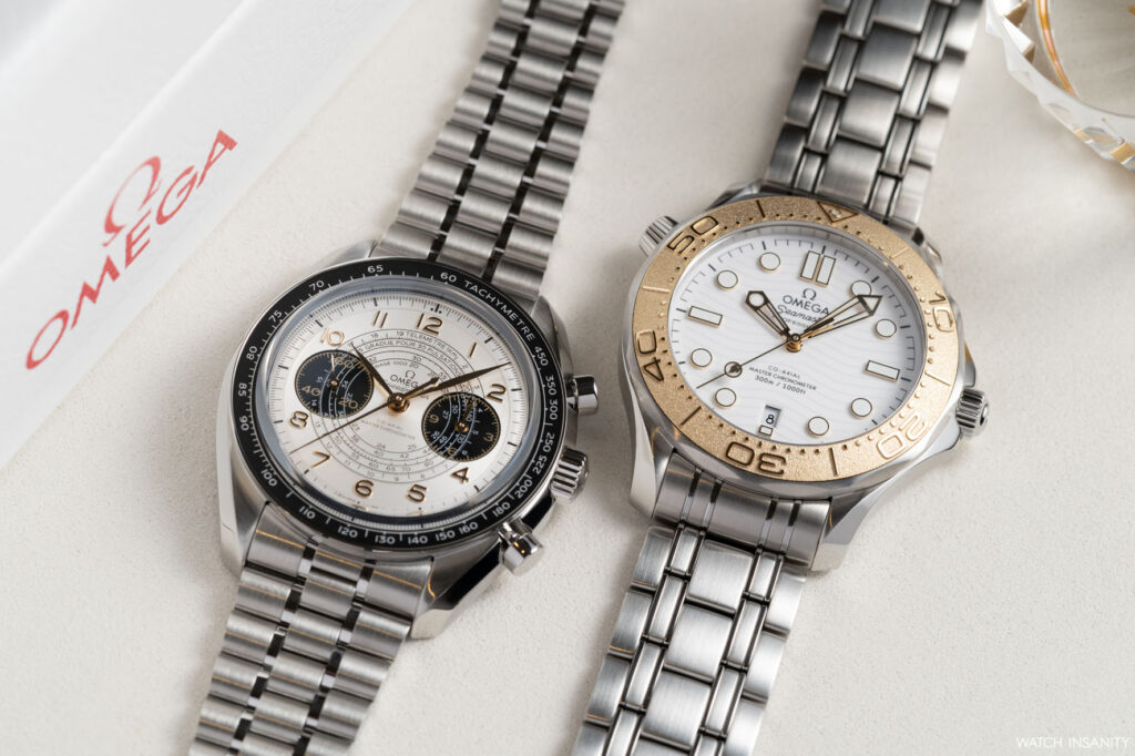 Omega Speedmaster Chronoscope Paris 2024 & Seamaster Diver 300M